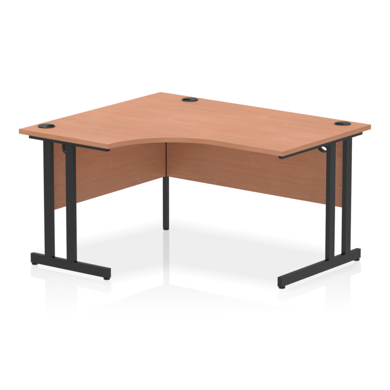 Impulse 1400mm Left Crescent Desk Cantilever Leg - Image 13