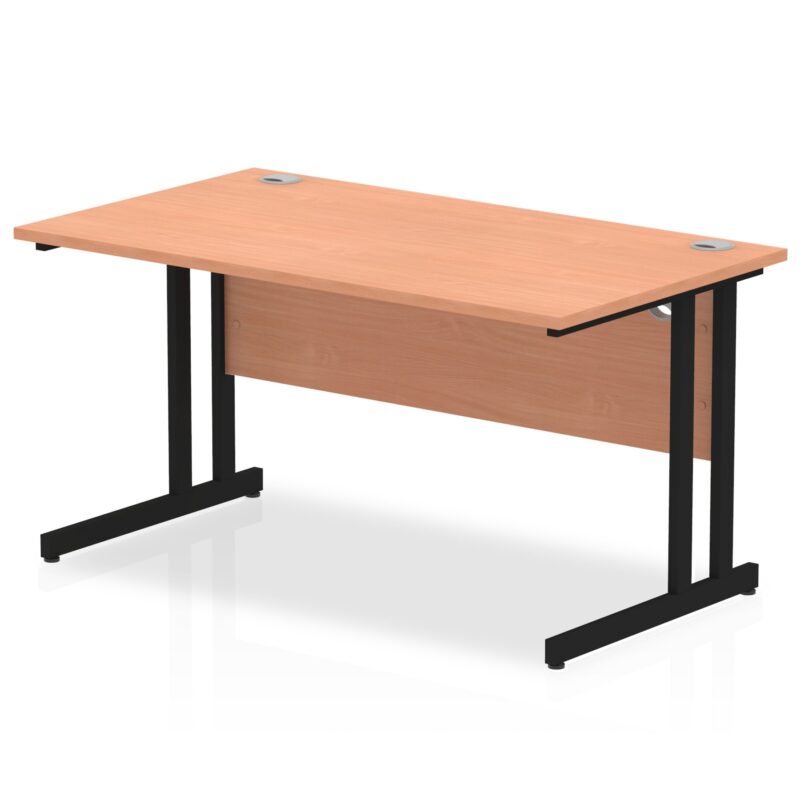 Impulse 1400mm Straight Desk Cantilever Leg - Image 3