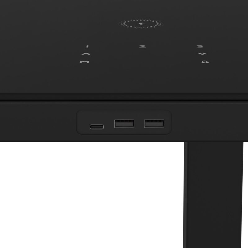 Black Ice Height Adjustable Desk - Image 4