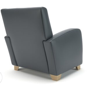 Wynne 81cm Wide Armchair in Cristina Marrone Ultima Faux Leather - Image 4