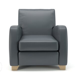 Wynne 81cm Wide Armchair in Cristina Marrone Ultima Faux Leather - Image 7