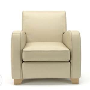 Wynne 81cm Wide Armchair in Cristina Marrone Ultima Faux Leather - Image 17