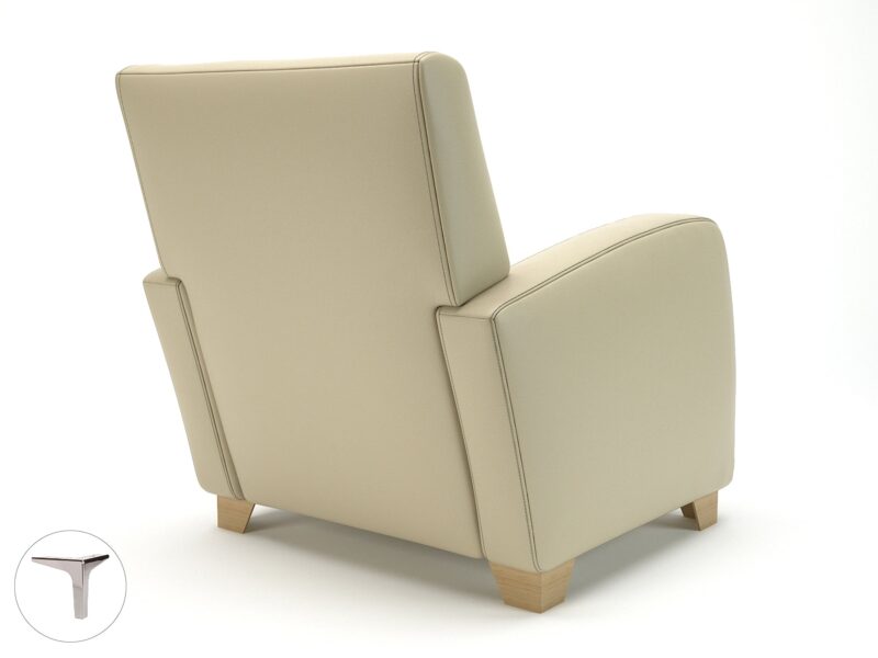 Wynne 81cm Wide Armchair in Cristina Marrone Ultima Faux Leather - Image 18