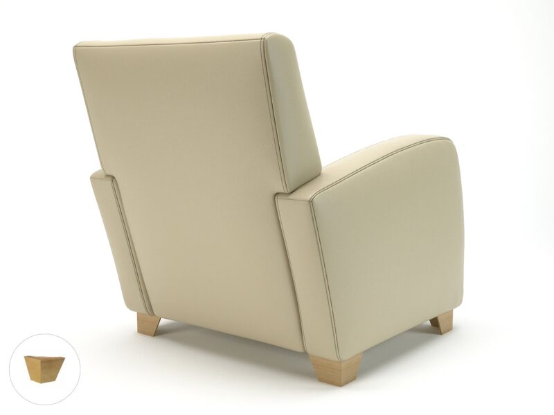 Wynne 81cm Wide Armchair in Cristina Marrone Ultima Faux Leather - Image 26
