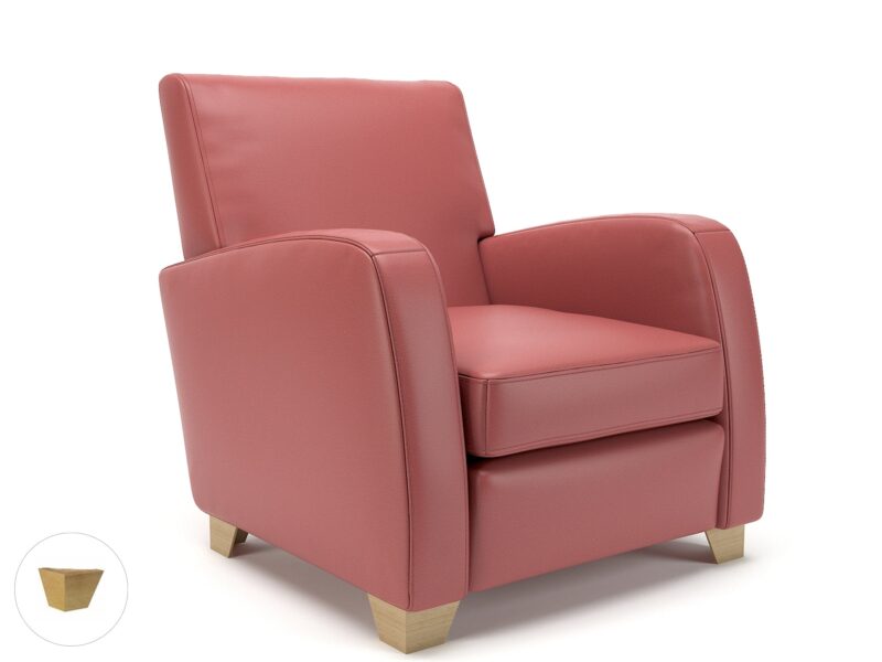Wynne 81cm Wide Armchair in Cristina Marrone Ultima Faux Leather - Image 104