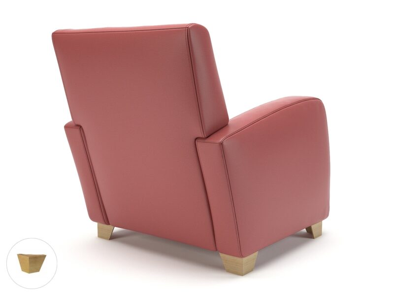 Wynne 81cm Wide Armchair in Cristina Marrone Ultima Faux Leather - Image 40