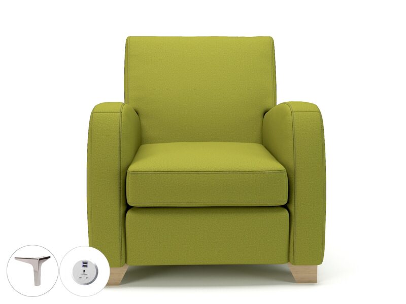 Wynne 81cm Wide Armchair in Warwick Dolly Fabric - Image 5