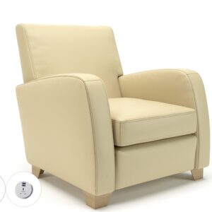 Wynne 81cm Wide Armchair in Cristina Marrone Ultima Faux Leather - Image 108
