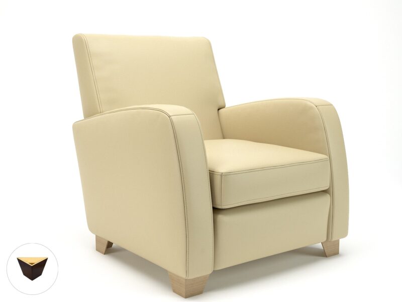 Wynne 81cm Wide Armchair in Cristina Marrone Ultima Faux Leather - Image 109