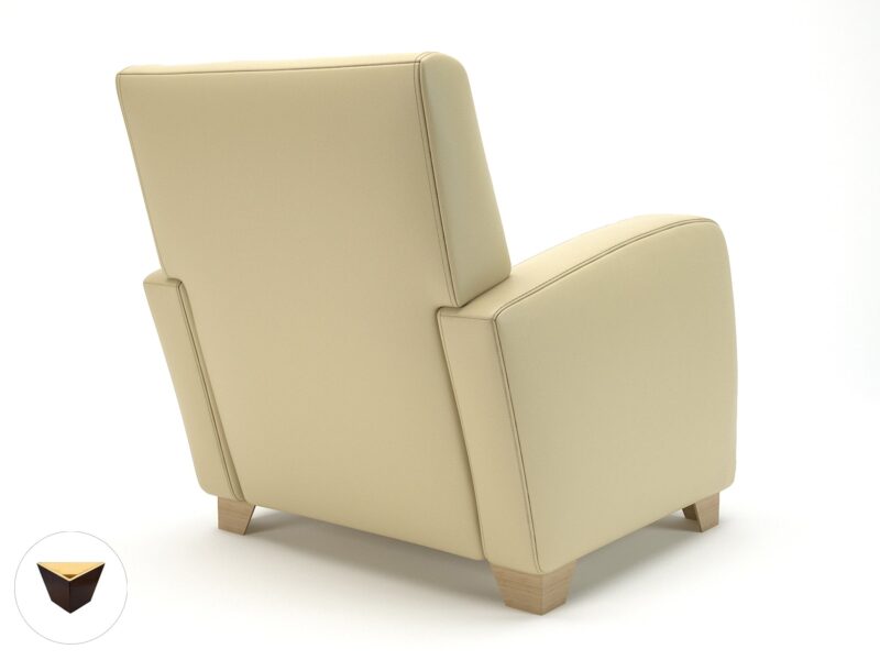 Wynne 81cm Wide Armchair in Cristina Marrone Ultima Faux Leather - Image 50