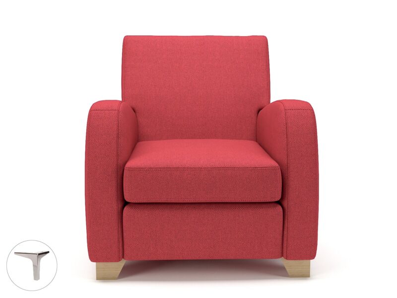 Wynne 81cm Wide Armchair in Camira Era Fabric - Image 3