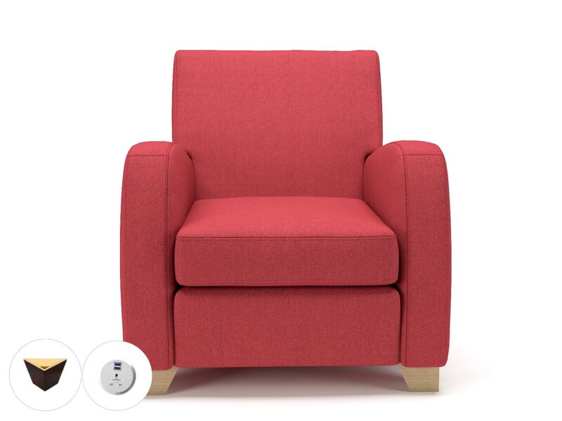 Wynne 81cm Wide Armchair in Camira Era Fabric - Image 9