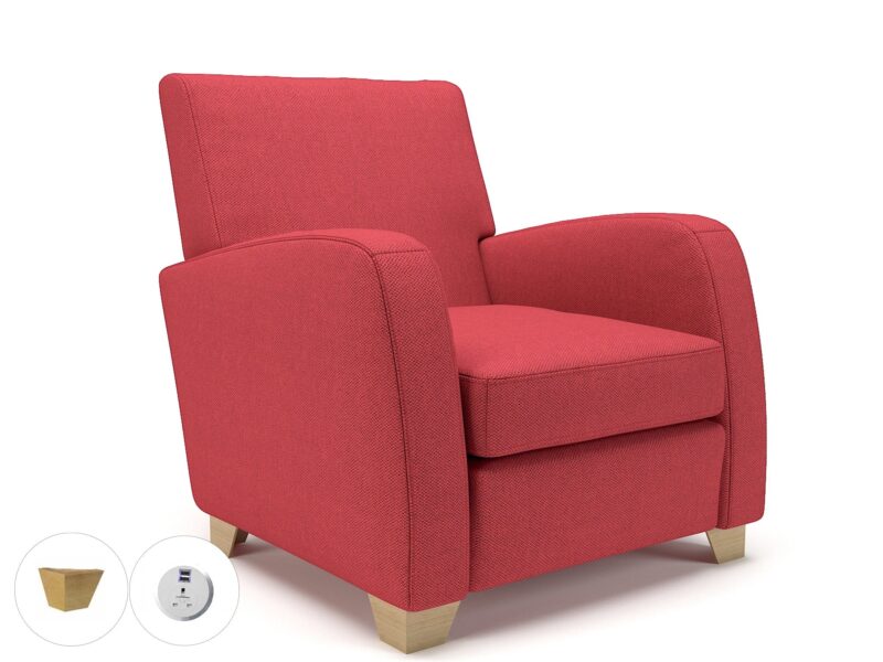 Wynne 81cm Wide Armchair in Camira Era Fabric - Image 119