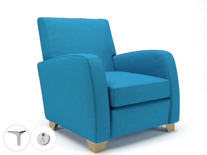 Wynne 81cm Wide Armchair in Camira Era Fabric - Image 122