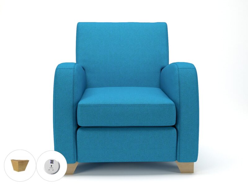 Wynne 81cm Wide Armchair in Camira Era Fabric - Image 27