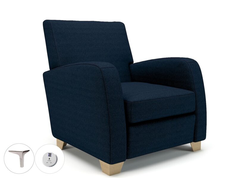 Wynne 81cm Wide Armchair in Camira Era Fabric - Image 128
