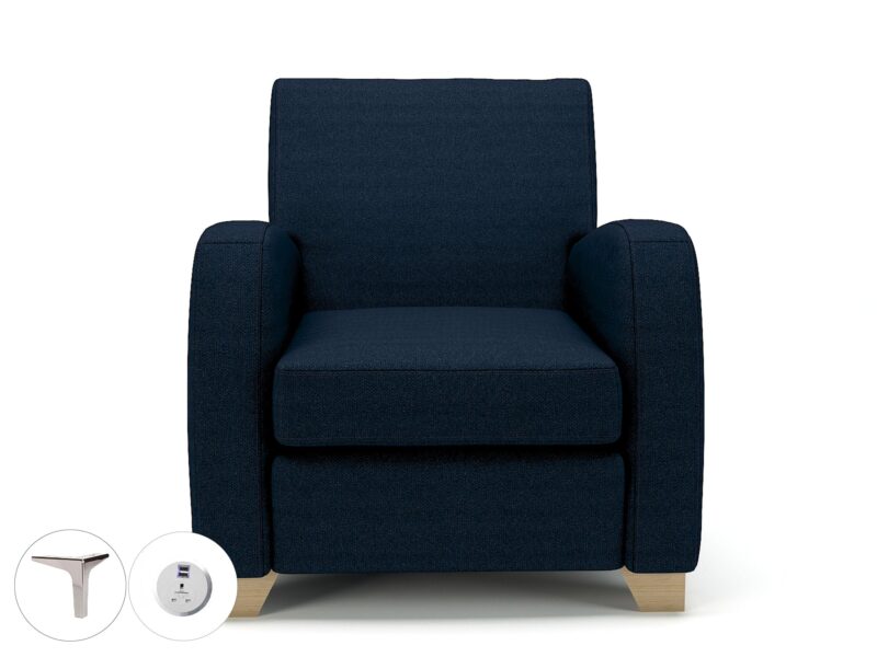 Wynne 81cm Wide Armchair in Camira Era Fabric - Image 31