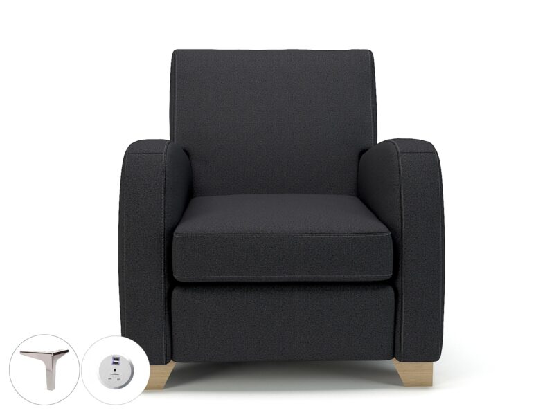 Wynne 81cm Wide Armchair in Warwick Dolly Fabric - Image 23