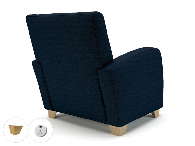 Wynne 81cm Wide Armchair in Camira Era Fabric - Image 42