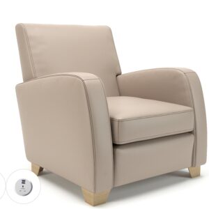 Wynne 81cm Wide Armchair in Cristina Marrone Ultima Faux Leather - Image 116