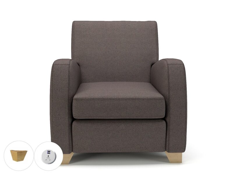 Wynne 81cm Wide Armchair in Camira Era Fabric - Image 55