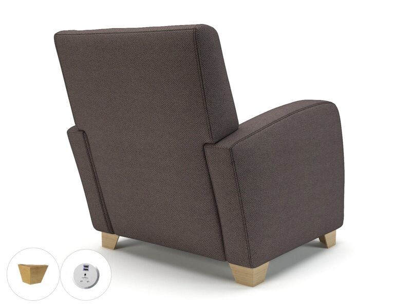 Wynne 81cm Wide Armchair in Camira Era Fabric - Image 56