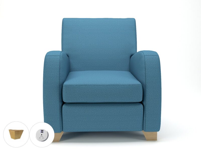 Wynne 81cm Wide Armchair in Warwick Dolly Fabric - Image 41