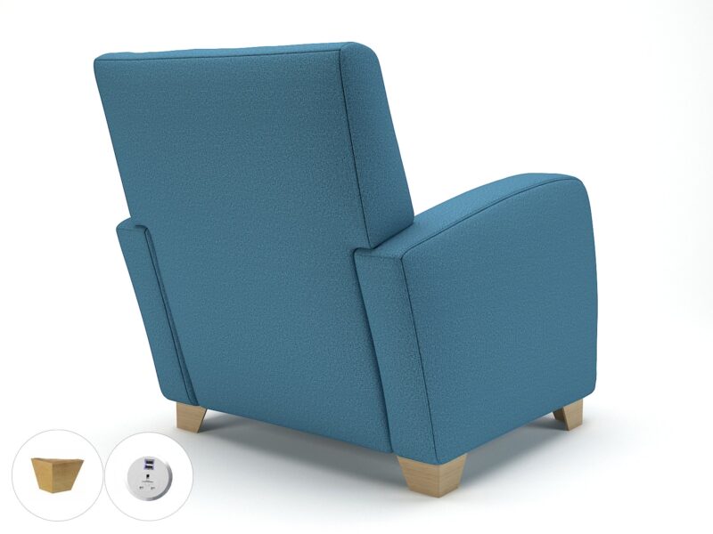 Wynne 81cm Wide Armchair in Warwick Dolly Fabric - Image 42