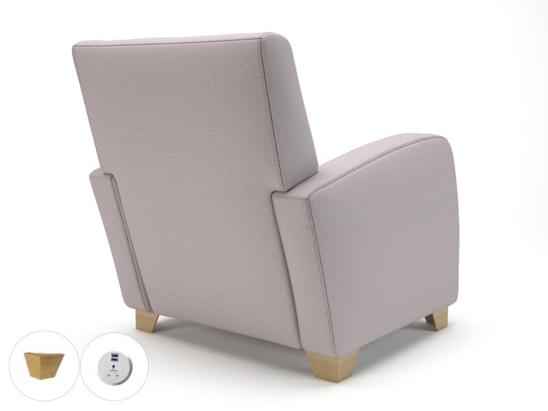 Wynne 81cm Wide Armchair in Warwick Dolly Fabric - Image 56