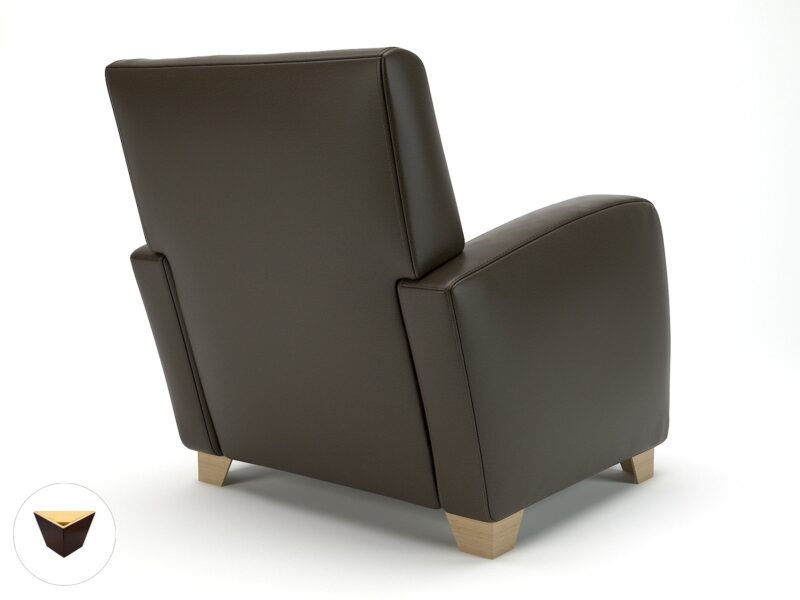 Wynne 81cm Wide Armchair in Cristina Marrone Ultima Faux Leather - Image 72