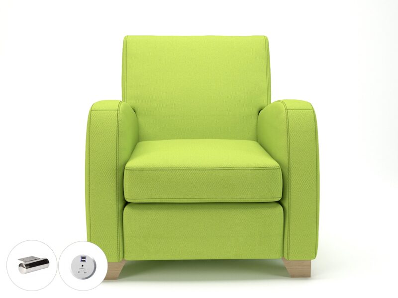 Wynne 81cm Wide Armchair in Camira Era Fabric - Image 71
