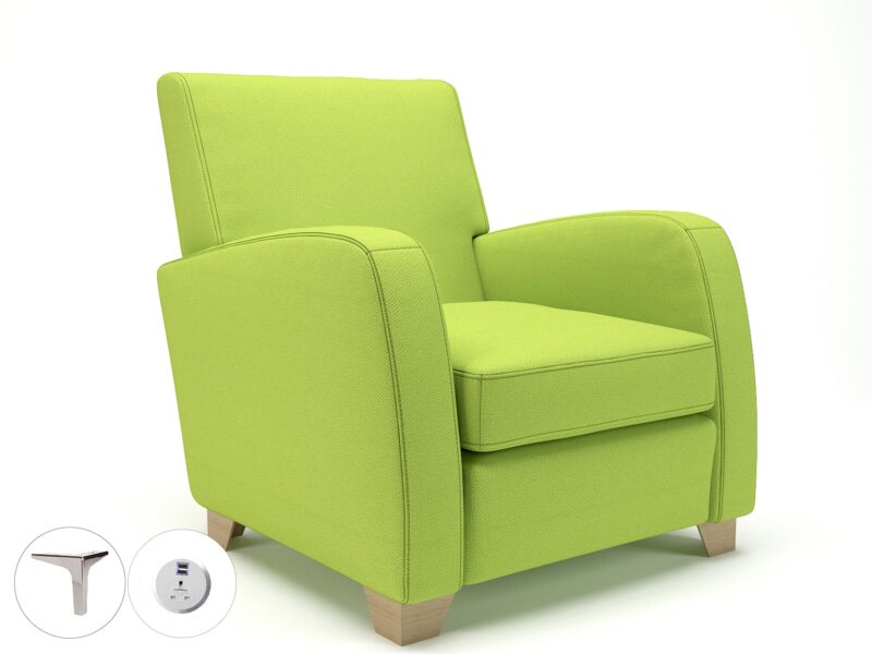 Wynne 81cm Wide Armchair in Camira Era Fabric - Image 150
