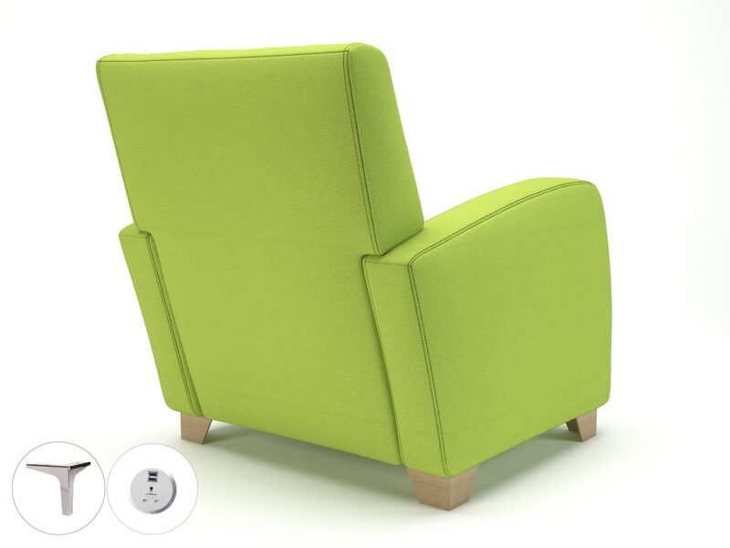 Wynne 81cm Wide Armchair in Camira Era Fabric - Image 76
