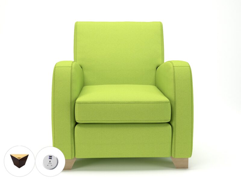 Wynne 81cm Wide Armchair in Camira Era Fabric - Image 79