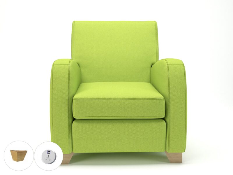 Wynne 81cm Wide Armchair in Camira Era Fabric - Image 83