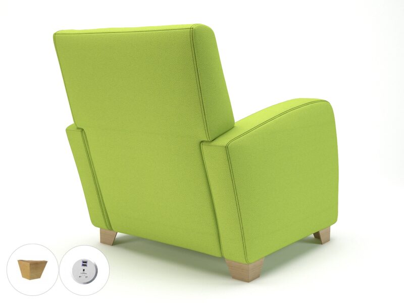 Wynne 81cm Wide Armchair in Camira Era Fabric - Image 84