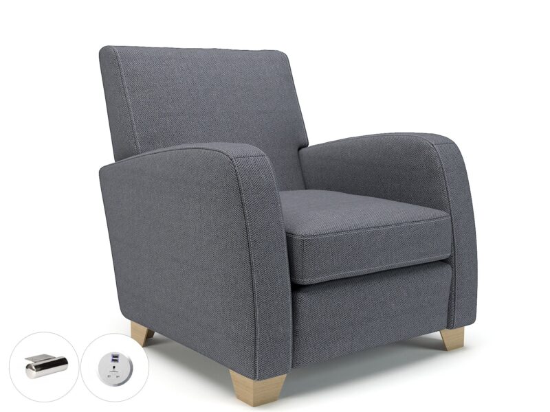 Wynne 81cm Wide Armchair in Camira Era Fabric - Image 155