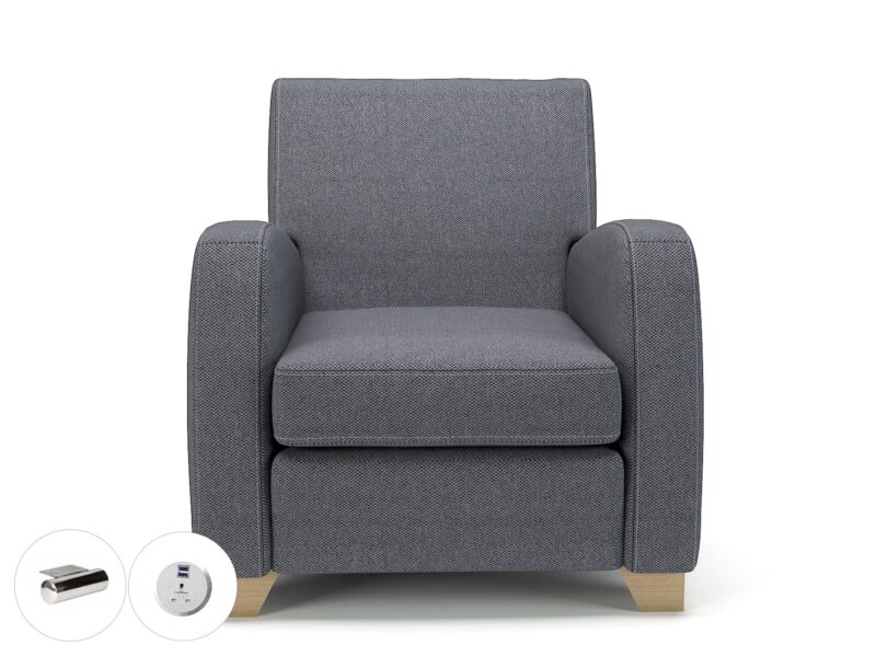 Wynne 81cm Wide Armchair in Camira Era Fabric - Image 85