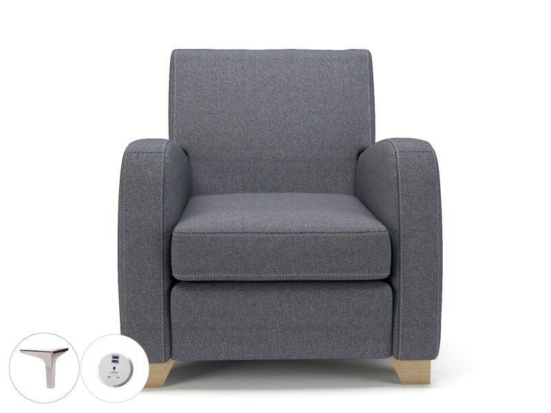Wynne 81cm Wide Armchair in Camira Era Fabric - Image 89