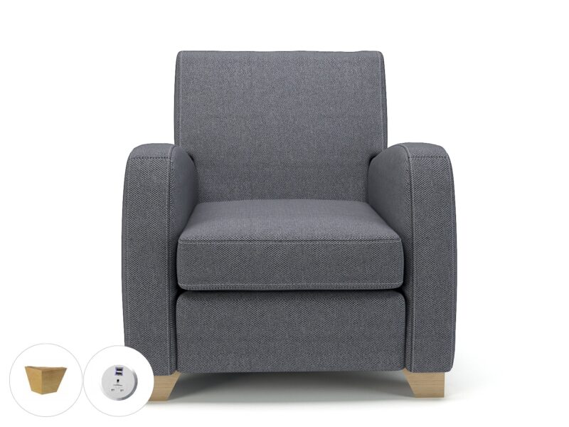Wynne 81cm Wide Armchair in Camira Era Fabric - Image 97