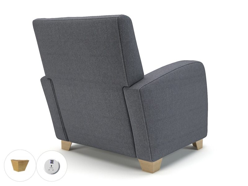 Wynne 81cm Wide Armchair in Camira Era Fabric - Image 98