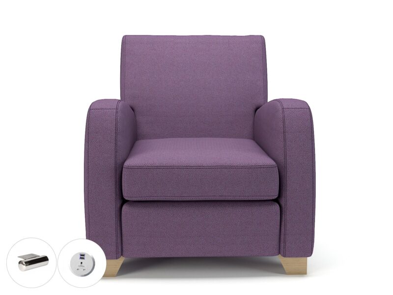 Wynne 81cm Wide Armchair in Camira Era Fabric - Image 99