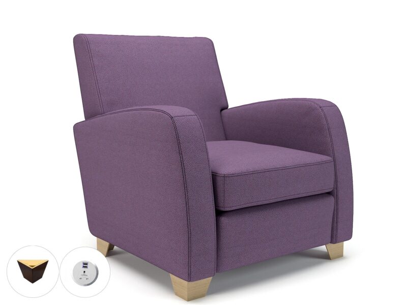 Wynne 81cm Wide Armchair in Camira Era Fabric - Image 166
