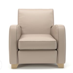 Wynne 81cm Wide Armchair in Cristina Marrone Ultima Faux Leather - Image 81
