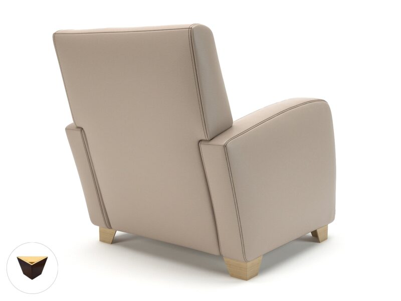 Wynne 81cm Wide Armchair in Cristina Marrone Ultima Faux Leather - Image 82