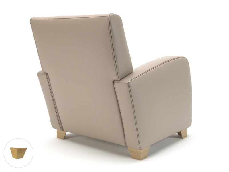 Wynne 81cm Wide Armchair in Cristina Marrone Ultima Faux Leather - Image 84