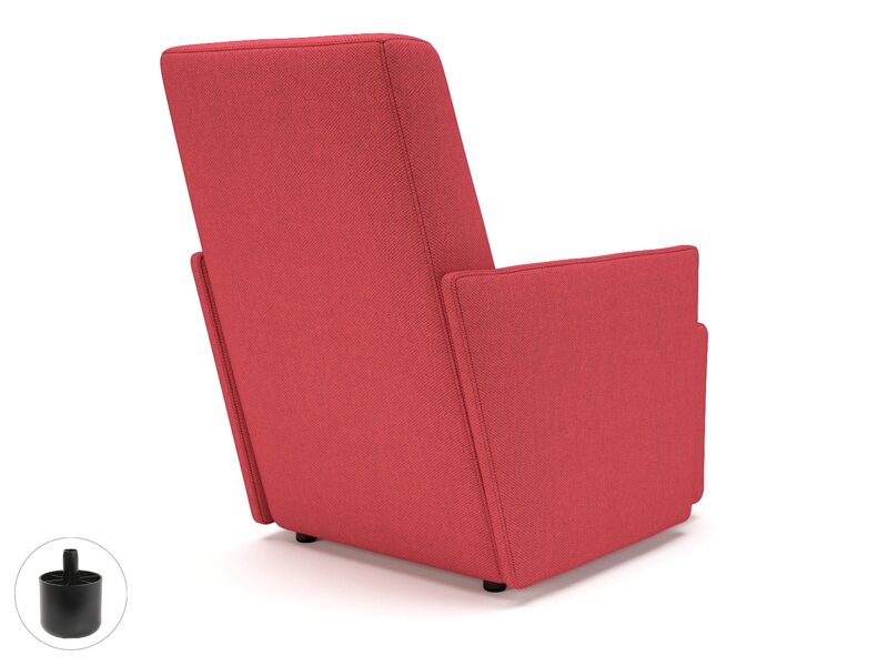 Pella 69cm Wide Armchair in Camira Era Fabric - Image 3
