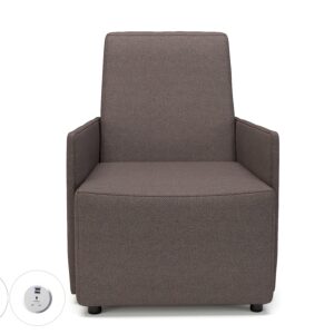Pella 69cm Wide Armchair in Camira Era Fabric with Socket - Image 11