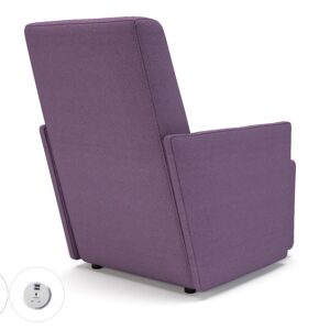 Pella 69cm Wide Armchair in Camira Era Fabric with Socket - Image 24