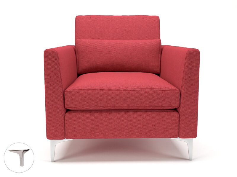 Roselle 90cm Wide Armchair in Camira Era Fabric - Image 2
